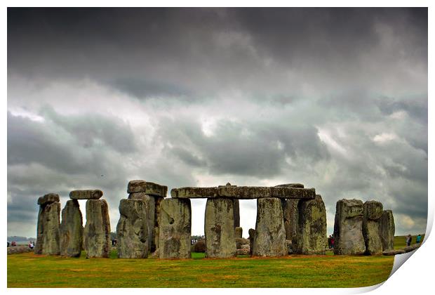 Stonehenge UNESCO World Heritage Site Wiltshire Print by Andy Evans Photos