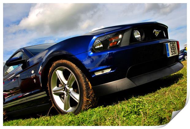 Ford Mustang GT Classic American Motor Car Print by Andy Evans Photos