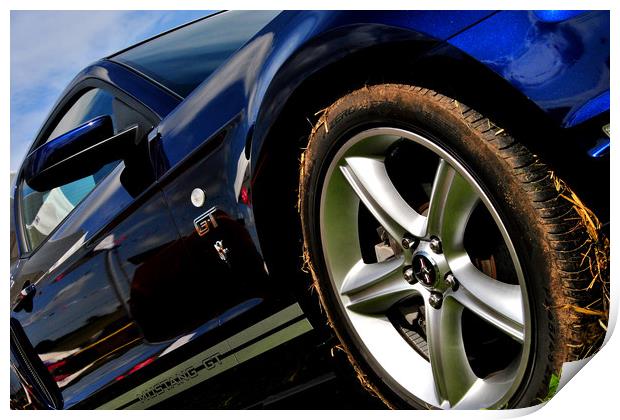 Ford Mustang GT Classic Motor Car Print by Andy Evans Photos