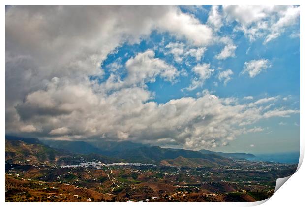 Frigiliana Costa del Sol Andalucia Spain Print by Andy Evans Photos