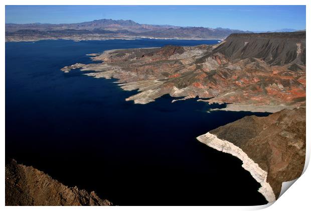 Lake Mead Arizona and Nevada USA America Print by Andy Evans Photos