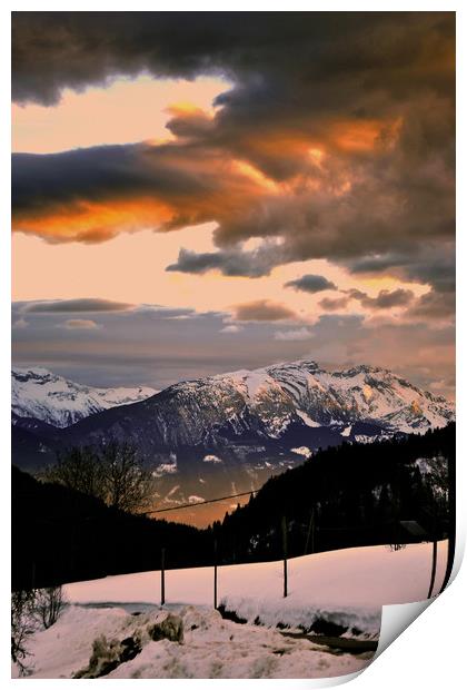 Lets Gets Portes Du Soleil French Alps France Print by Andy Evans Photos
