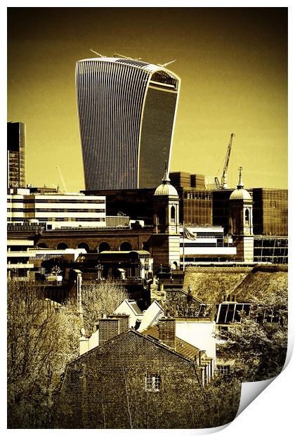 20 Fenchurch Street Walkie-Talkie Building London Print by Andy Evans Photos