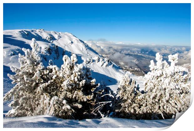 Courchevel 1850 3 Valleys French Alps France Print by Andy Evans Photos