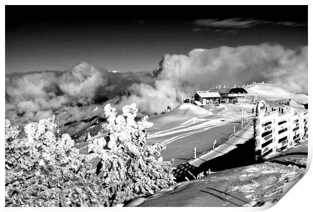 Courchevel 1850 3 Valleys French Alps France Print by Andy Evans Photos