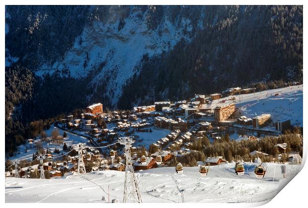 Courchevel 1850 3 Valleys French Alps France Print by Andy Evans Photos