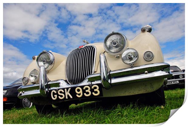 Jaguar Classic Vintage Motor Car Print by Andy Evans Photos