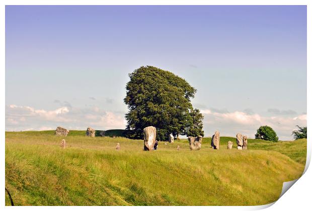 Avebury Stone Circle Wiltshire England Print by Andy Evans Photos