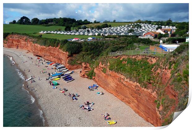 Ladram Bay Jurassic Coast Devon Print by Andy Evans Photos