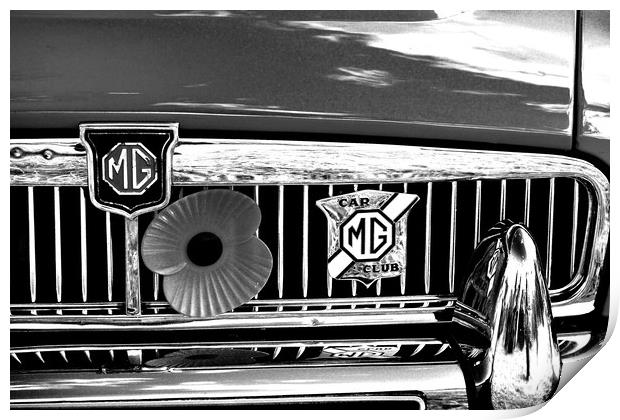 MG Sports Motor Car Print by Andy Evans Photos