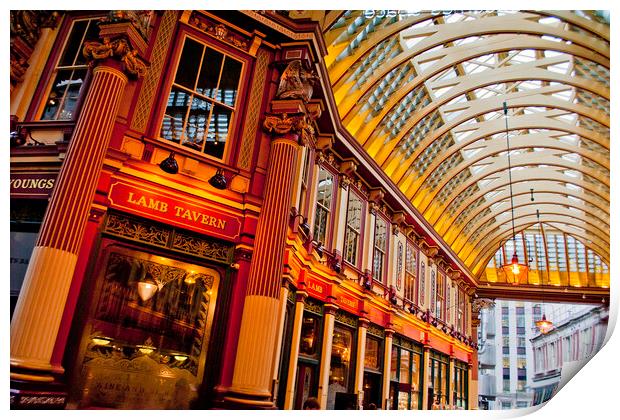 Leadenhall Market City of London England Print by Andy Evans Photos