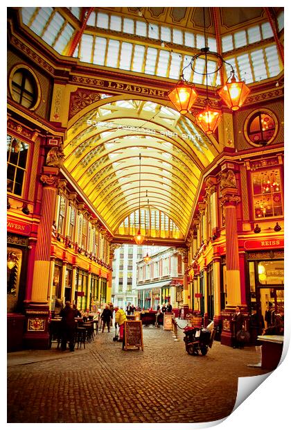 Leadenhall Market City of London England Print by Andy Evans Photos