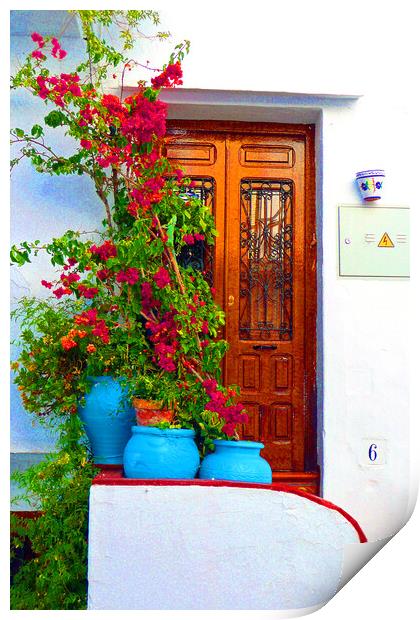 Frigiliana Andalucia Costa Del Sol Spain Print by Andy Evans Photos