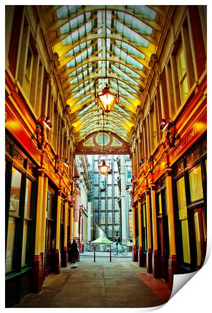 Leadenhall Market City of London England Print by Andy Evans Photos