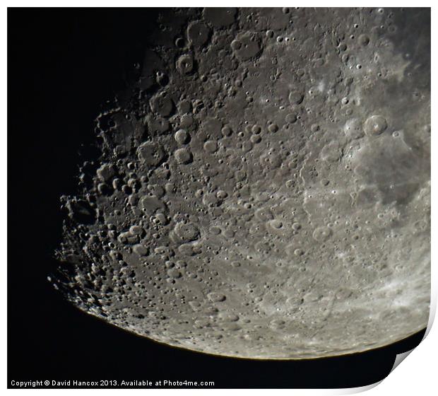 Moon Shot Print by David Hancox