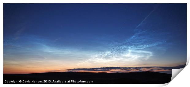 Noctilucent Clouds Print by David Hancox