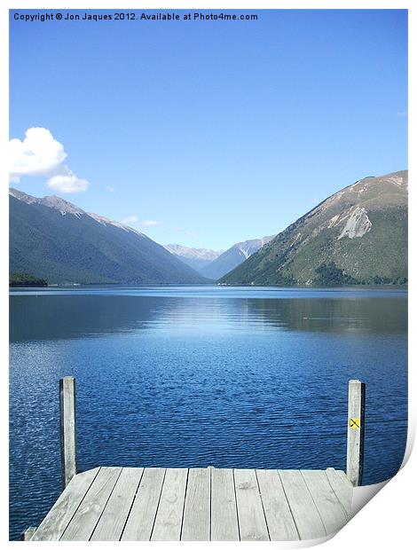 Lake Rotoiti New Zealand Print by Jon Jaques