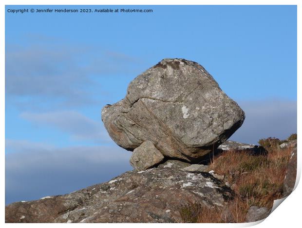 Erratics #3 Print by Jennifer Henderson