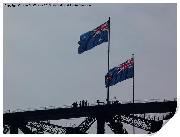 Sydney Harbour Bridge Print by Jennifer Henderson