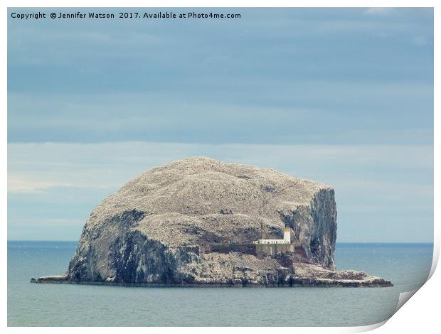 The Bass Rock Print by Jennifer Henderson