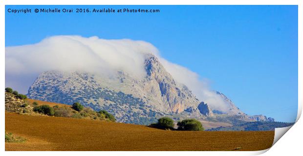 Rolling Clouds, Antequera Print by Michelle Orai