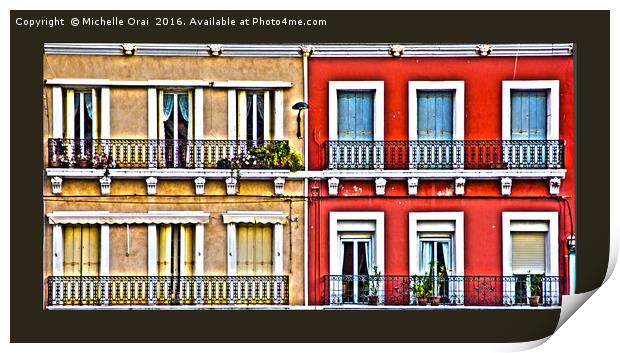 Windows and Balconies Print by Michelle Orai