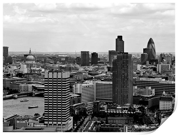 London cityscape Print by Rod Ohlsson