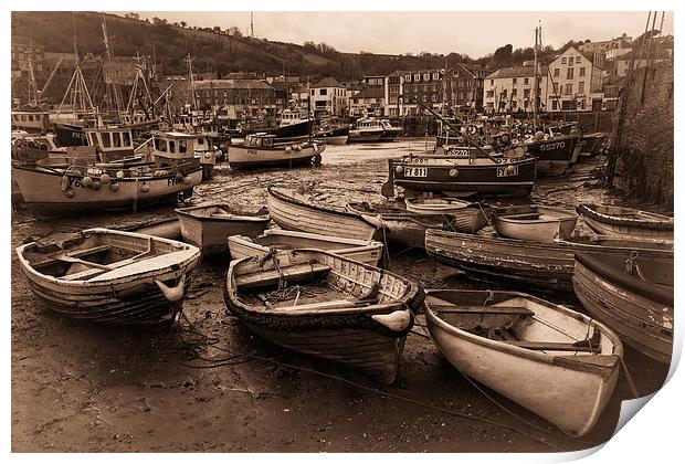 Old harbour 2 Print by Rod Ohlsson