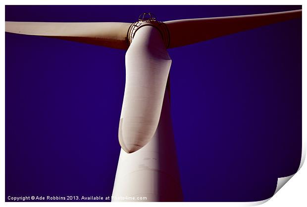 Turbine Power Print by Ade Robbins