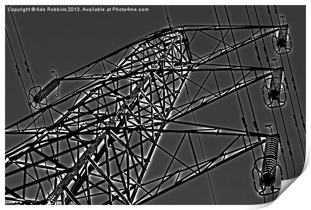 Dark Pylon Print by Ade Robbins