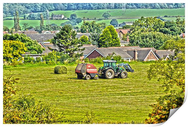 Farmer Giles Piles Print by Ade Robbins