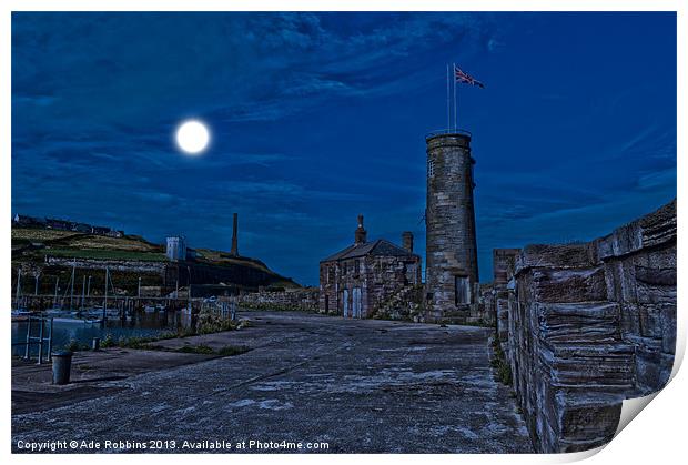 Moonlit Whitehaven Print by Ade Robbins