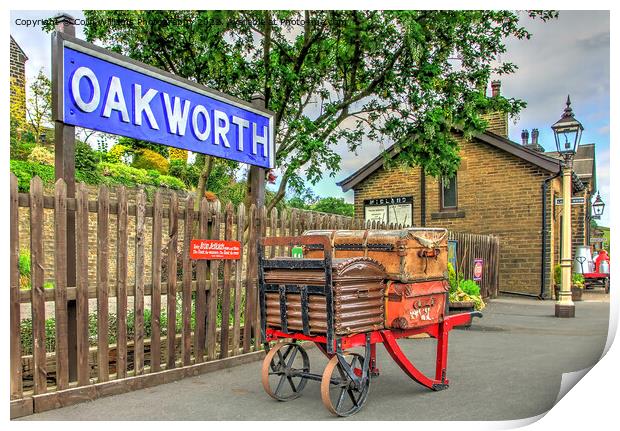 Oakworth Station 3 Print by Colin Williams Photography