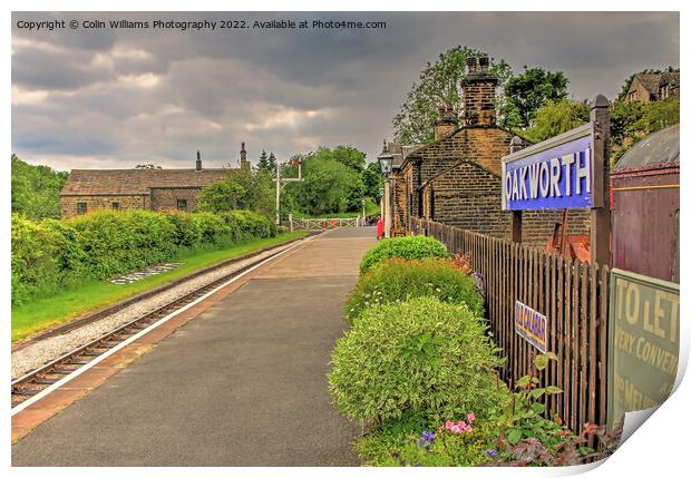 Oakworth Station 4 Print by Colin Williams Photography