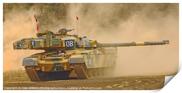 Dusty Chieftan Tank 2 Print by Colin Williams Photography