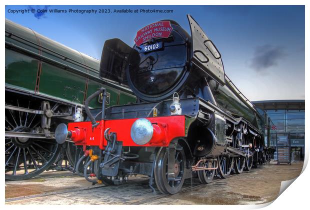 The Return Of The Flying Scotsman NRM Shildon Up Close Print by Colin Williams Photography