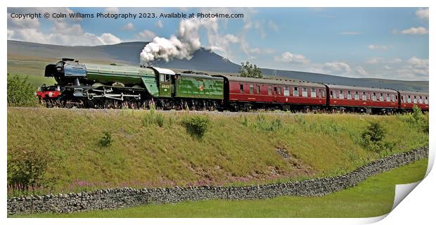 Flying Scotsman 60103 -Settle to Carlisle Line - 2 Print by Colin Williams Photography