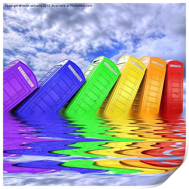Out Of Order - A Rainbow Print by Colin Williams Photography