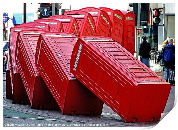 The Domino Effect Print by Colin Williams Photography