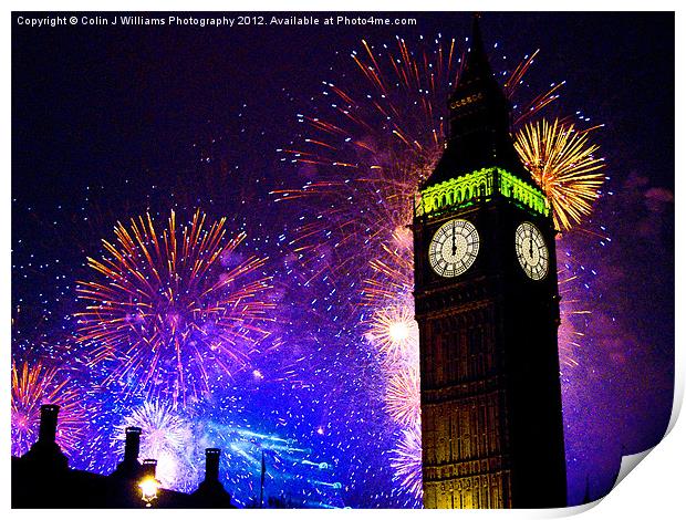 Happy New Year !! Print by Colin Williams Photography