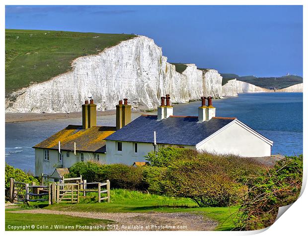The Seven Sisters Print by Colin Williams Photography