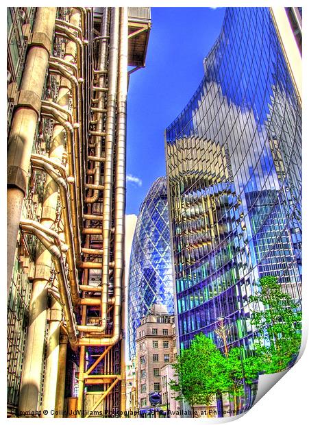 Reflections in the City of London. Print by Colin Williams Photography