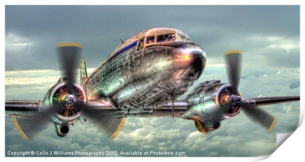 The Douglas C47 Dakota Print by Colin Williams Photography