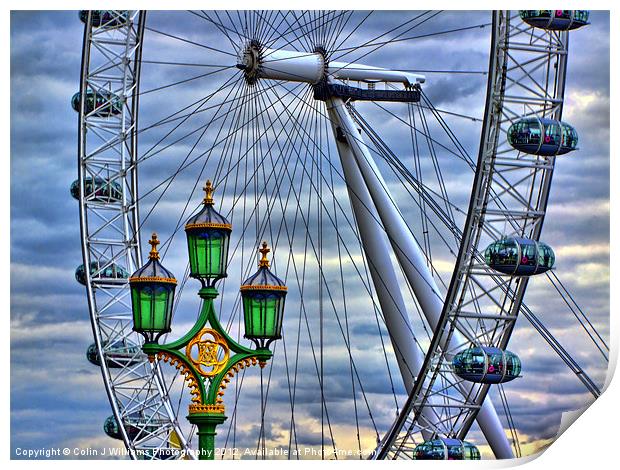 Lamps And The Eye Print by Colin Williams Photography