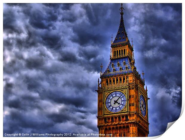 Big Ben London Print by Colin Williams Photography