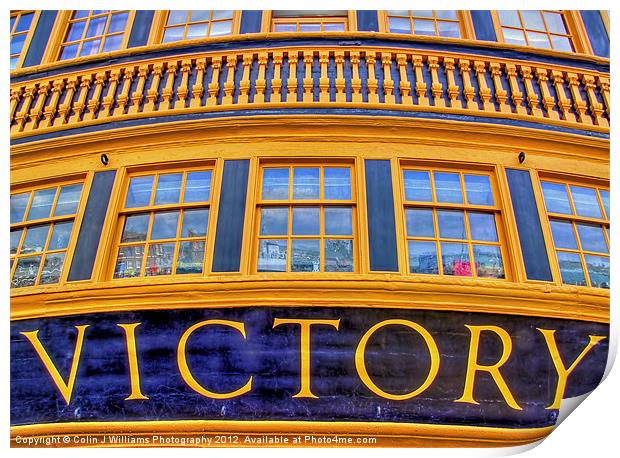 HMS Victory Print by Colin Williams Photography