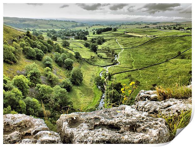 Malham Cove The View. Print by Colin Williams Photography