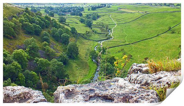 The Path To Malham Cove Print by Colin Williams Photography