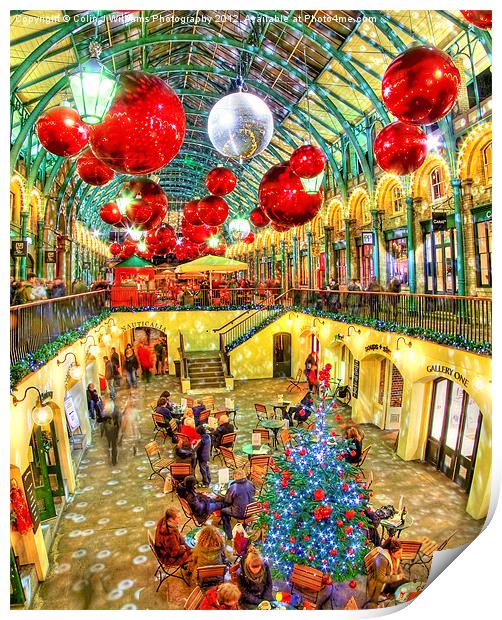 A Festive Covent Garden Print by Colin Williams Photography