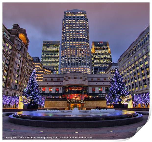 Canary Wharf - London - 4 Print by Colin Williams Photography